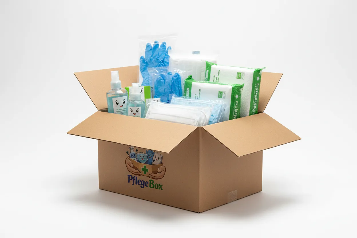 Pflegebedürftige Person erhält Unterstützung bei der häuslichen Pflege